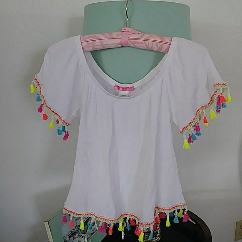 Social Teen Pompom Crop Top